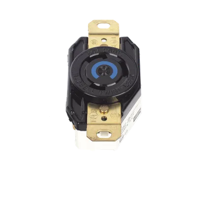 Receptáculo Industrial de Media Vuelta / 30 A / 250 V CA / 2 Polos 3 Hilos / NEMA L6-30R / IP20 / Montaje a Pared
