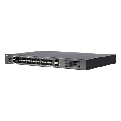 Switch de Distribución de Fibra / 23 Tbps / 20 Puertos SFP+ 10G / 4 Puertos SFP28 25G / 2 Puertos QSFP+ 40G / Modular
