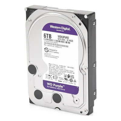 Disco Duro PURPLE de 6TB / 3 AÑOS DE GARANTÍA / Para Videovigilancia