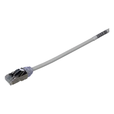 Patch Cord Cat6A / 28 AWG Diámetro Reducido / S/FTP Blindado / CM/LS0H / 3 m (9.84 ft) / Gris