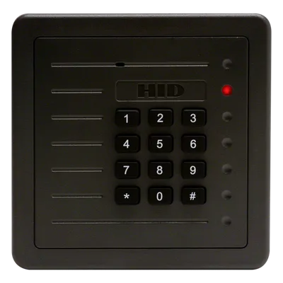 Lector de Proximidad de Mediano Alcance / Teclado Integrado / Wiegand / Exterior / 8' (20 cm) / 12 VCC / -30 a 65 °C