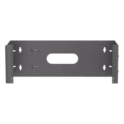 Rack Abierto de Pared con Bisagras / 4 UR / 19 in / Profundidad 159 mm (6.26 in) / Carga 18 kg (40 lb) / Bajo Perfil