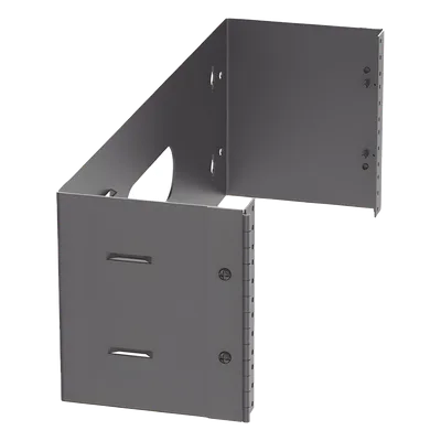 Rack Abierto de Pared con Bisagras / 4 UR / 19 in / Profundidad 159 mm (6.26 in) / Carga 18 kg (40 lb) / Bajo Perfil