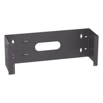 Rack Abierto de Pared con Bisagras / 4 UR / 19 in / Profundidad 159 mm (6.26 in) / Carga 18 kg (40 lb) / Bajo Perfil