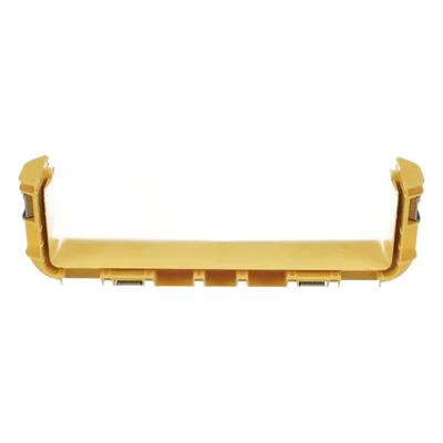 Acoplador Recto para Canaleta / 12 x 4 pulgadas (305 x 102 mm) / Sin Herramientas / ABS / Color Amarillo / 111.8 mm de Altura