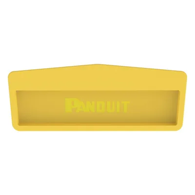 Tapa Final para Canaleta / 12x4 / Instalación a Presión / 50.8 mm Radio de Curvatura / 13.4 cm x 2.4 cm x 35 cm / Amarillo
