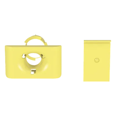 Accesorio de Salida a Tubo / 1.5 in (38 mm) / Canaletas 4x4, 6x4, 12x4 / Color Amarillo / PC/ABS / Telcordia GR-63-CORE