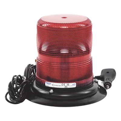 Baliza LED de Advertencia / SAE Clase I / 12-24 VDC / 11 Patrones de Destello / Montaje Magnético / 7" de Altura