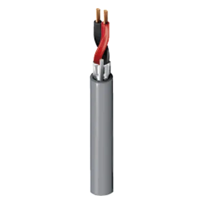Cable Multipropósito para Alarma / 2x16 AWG / Blindado / CMR Riser / 305 m (1000 ft) / Gris