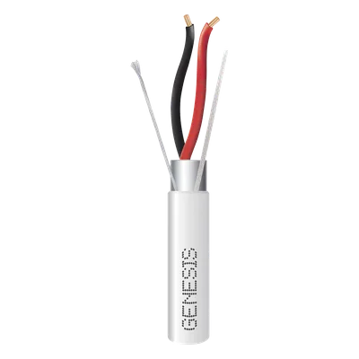 Cable para Alarma / 2x16 AWG / Blindado / Plenum / 152 m (498.7 ft) / ETL / Blanco