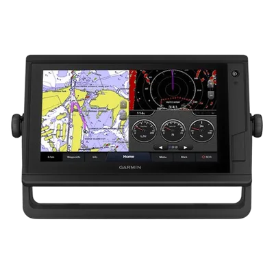 Chartplotter Náutico / 9" WSVGA Táctil / 1024x600 px / GPS+GLONASS 10 Hz / IPX7 / 10-32V DC / Compatible Sondas Garmin / Mapas BlueChart LakeVü