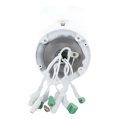 Cámara Bala IP Dual / Térmica 256 x 192 / Óptica 4 Megapixel / IR 30 m (98.4 ft) / PoE / Termométrica / Sirena / IP66