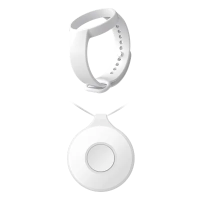 Botón de Pánico Inalámbrico Portátil / IP54 / Comunicación Bidireccional 433 MHz / Batería 35 h / 15 g / Pulsera Integrada