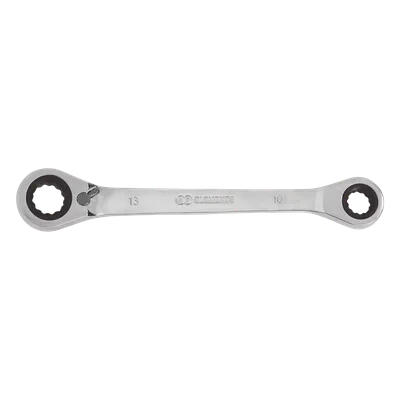 Llave combinada / 13mm y 10mm / Trinquete / Acero cromado / 0.1 kg / 1.06 pulg