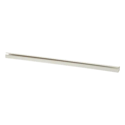 Canaleta de PVC / Diseño Tipo Bisagra / 38.4 x 24 x 3048 mm (10 ft) / Instalación Adhesiva Sin Herramientas / UL94V-0 / Blanco Mate