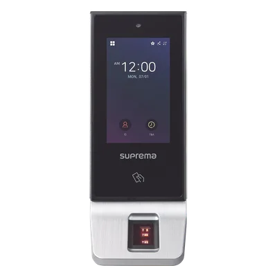 Terminal de Control de Acceso / Multitecnología / Huella / RFID Mifare / Bluetooth / Pantalla Táctil 4' / IP65 / PoE