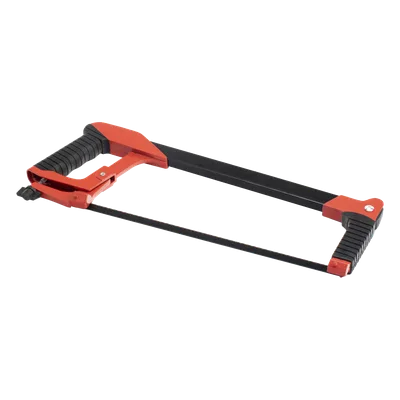 Arco de Segueta / Aluminio Ligero / 12 pulgadas (30.5 cm) / Tensión Ajustable / Mango Ergonómico / Incluye 1 Hoja