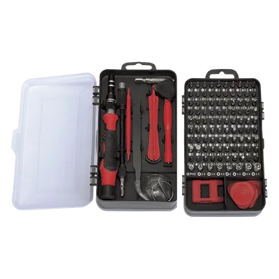 Juego de Reparación Electrónica / 115 Piezas / 98 Puntas de Precisión / Acero Cr-V / Estuche de Almacenamiento