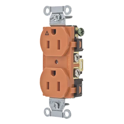 Contacto Dúplex / 15A 125V / 2 Polos 3 Hilos / NEMA 5-15R / Grado Comercial / Nylon / -40°C a 75°C