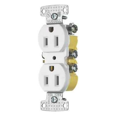 Contacto Dúplex Residencial / 15A / 125V / 2P 3H / NEMA 5-15R / 0.93' x 4.19' x 1.52' / Blanco
