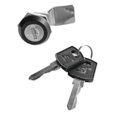 Cerradura con Paleta Metálica / 2 Llaves de Seguridad / Acero / Gabinetes 0-600 mm (0-1.97 ft) / Llave Maestra / Compatible Poliéster