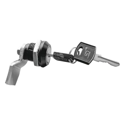 Cerradura con Paleta Metálica / 2 Llaves de Seguridad / Acero / Gabinetes 0-600 mm (0-1.97 ft) / Llave Maestra / Compatible Poliéster