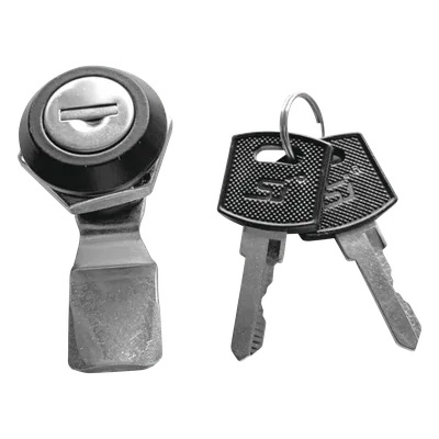 Cerradura con Paleta Metálica / 2 Llaves de Seguridad / Acero / Gabinetes 0-600 mm (0-1.97 ft) / Llave Maestra / Compatible Poliéster