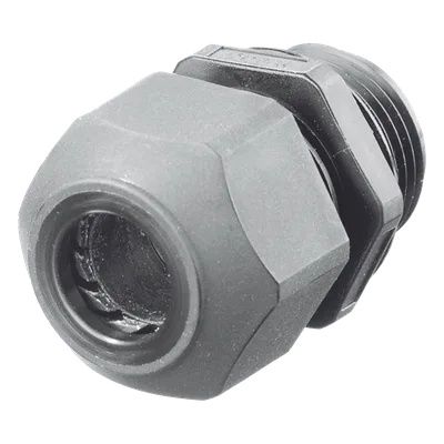 Conector de Cable / Estilo Europeo / Conductores 0.17" a 0.45" / Conduit 1/2" / Nylon Ignífugo UL / Color Gris