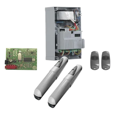 Kit de operadores para puertas abatibles / 3 m (9.8 ft) / 500 kg / 24V / IP44