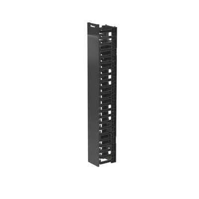 Organizador Vertical de Cable / 22U / 4.9 in Ancho / 131 Cables CAT6 / ABS / ROHS / Montaje Frontal