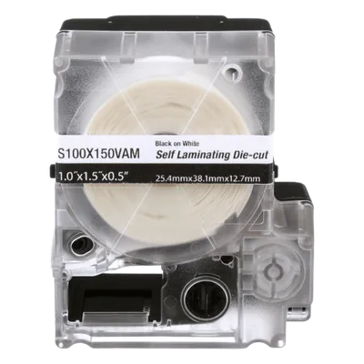 Casete de Etiquetas Autolaminadas / 175 uds / 25.4 x 38.1 mm / Cables 4-8.1 mm / Vinilo Blanco