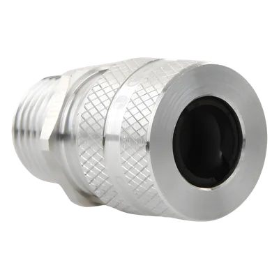 Conector de Cable / Aluminio Macho Recto / Ajustable 0.50-0.63" / 1/2" / NEMA 4, 4X, 12, 13 / Clase I Div. 2
