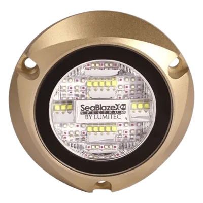 Luz LED Marina Subacuática / Blanco y Azul / 6000 Lúmenes / IP68 / Brone Naval / 10-24 VCD