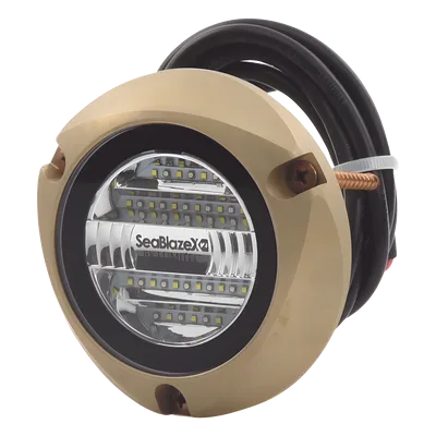 Luz LED Marina Subacuática / Blanco y Azul / 6000 Lúmenes / IP68 / Brone Naval / 10-24 VCD