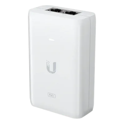 Adaptador PoE Ubiquiti (48 VDC, 0.65A) puerto Gigabit, ideal para equipos UniFi