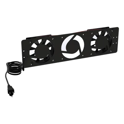 Kit de Ventiladores para Gabinete / 110 Vca / 12 x 12 cm / 76 CFM Total / Clavija Polarizada