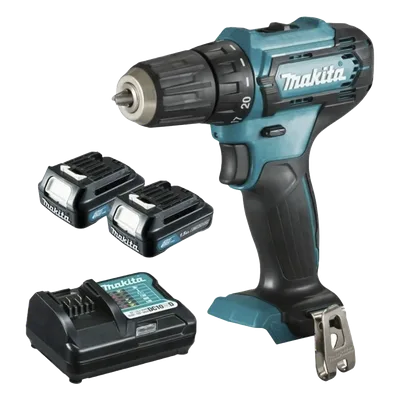 Atornillador broquero cambio rápido 3/8" / 2 baterías 12V 1.5Ah / 81 accesorios / 6.0 N.m / 220 RPM