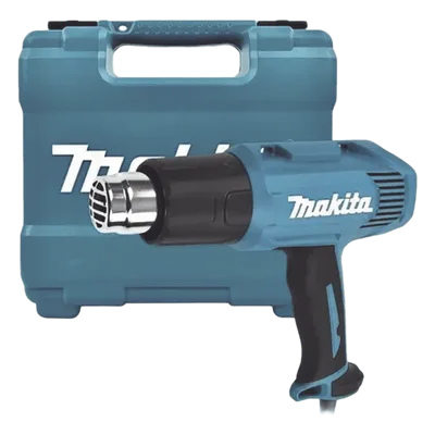 Pistola de Calor / 1600W / 2 Temperaturas 400/550°C / Doble Caudal 300-500 l/min / 0.56 kg / Maletín Incluido