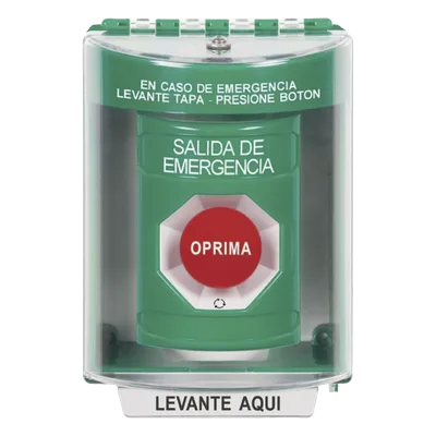Botón Multipropósito / Salida de Emergencia / Girar para Reset / 2 Relevadores NO/NC / Interior-Exterior / Policarbonato