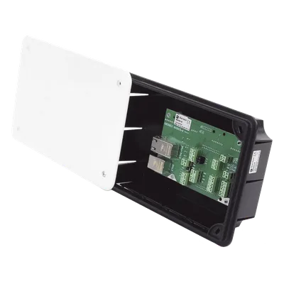 Terminal Hospitalaria Empotrable / 12 Entradas Digitales / VoIP SIP con Puerto FXS / PoE / Bus RS485 / 2 Puertos Ethernet / 267x164x62 mm