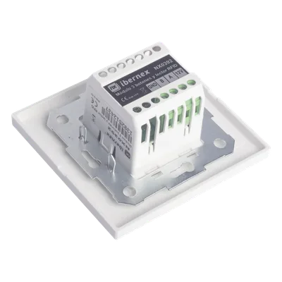Módulo de Botones para Llamada Paciente-Enfermera / 3 Teclas Iluminadas / Lector RFID 125 KHz / BUS RS485 / Instalación Empotrada 2x2 pulgadas o Superficie