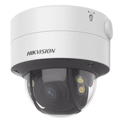 Domo IP / 4 MP / Color 24/7 / Lente Varifocal 3.6-9 mm / Luz Blanca 40 m (131 pies) / WDR 130 dB / IP67 / IK10 / AcuSense / MicroSD 512 GB