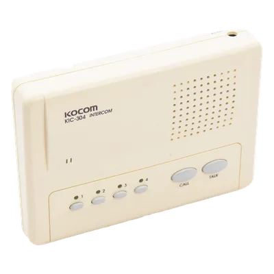 Sistema de Intercomunicador Manos Libres / 4 Extensiones / Alcance 200 m (656.2 ft) / Cable 2 Hilos Calibre 18 / Montaje en Pared