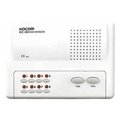 Intercomunicador Manos Libres / 8 Extensiones / Alcance 200 m (656.2 ft) / Cable 2 Hilos Calibre 18 / Alimentación 6 VCC / Montaje en Pared