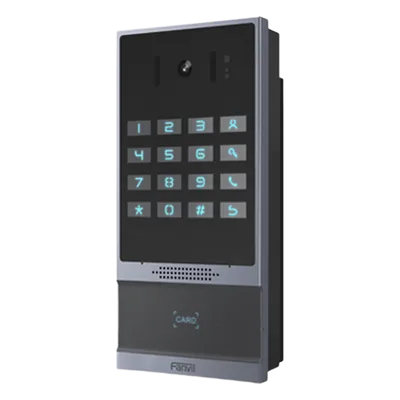 Videoportero SIP / 2 Megapixel / IP66 e IK07 / Teclado Iluminado / 10,000 Tarjetas RFID / PoE / 2 Relevadores