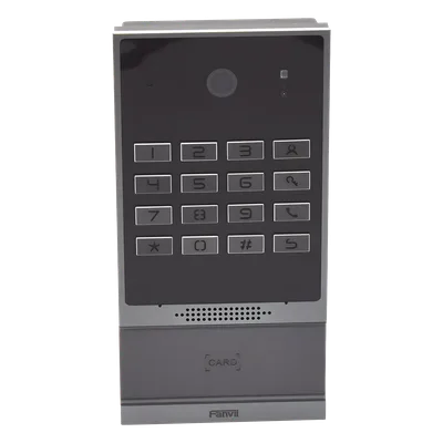 Videoportero SIP / 2 Megapixel / IP66 e IK07 / Teclado Iluminado / 10,000 Tarjetas RFID / PoE / 2 Relevadores
