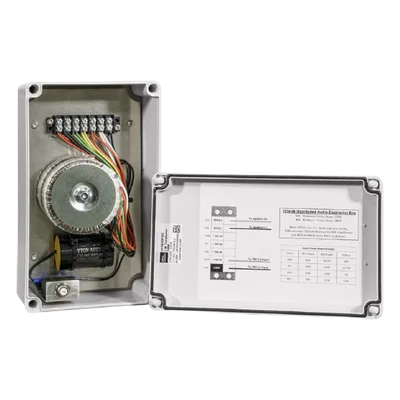 Transformador para bocinas / 25/70/100V / 30W máx / -20°C a 60°C / Interior y exterior