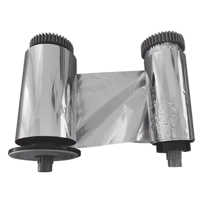 Cinta Ribbon / Full Color Plateado Metalizado / 1200 Impresiones / Compatible con SMART21