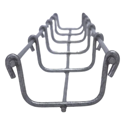 Charola Tipo Malla Bimetálica / 50 mm Ancho / 33 mm Peralte / Tramo 3 m (9.8 ft) / Hasta 26 Cables Cat6 / Exterior y Zonas Húmedas