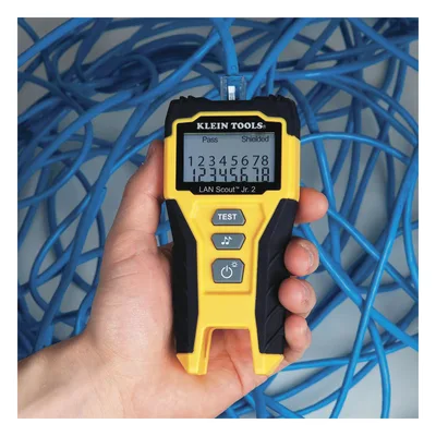 Tester de Cable LAN / Pantalla LCD Retroiluminada / Detección de Fallas Múltiples / Generador de Tono / Cat3 a Cat7 / Blindaje y No Blindaje
